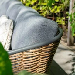 Garden Impressions Bali Dininglounge 4-tlg. Aluminium/Rattan Carbon Black/Mystic Grey -GartenMöbelPro Verkäufe garden impressions bali loungeset 4 tlg aluminium rattan 1436141 3