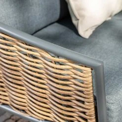 Garden Impressions Bali Dininglounge 4-tlg. Aluminium/Rattan Carbon Black/Mystic Grey -GartenMöbelPro Verkäufe garden impressions bali loungeset 4 tlg aluminium rattan 1436141 4