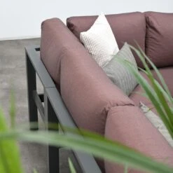 Garden Impressions Bianca Ecklounge Aluminium/Polyester Carbon Black/Copper -GartenMöbelPro Verkäufe garden impressions bianca loungeecke aluminium polster 1350000 9