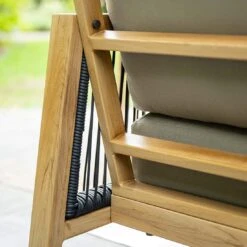 Garden Impressions Decala Dininglounge 5-tlg. Aluminium/Rope/Textilene Teaklook/Taupe -GartenMöbelPro Verkäufe garden impressions decala loungeset 5 tlg aluminium rattan textilene 1436108 8