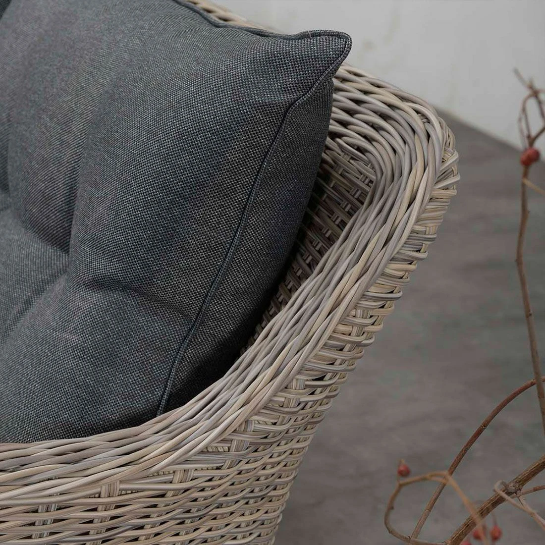 Garden Impressions Milwaukee Ecklounge Geflecht/Spun Polyester Vintage Willow/Reflex Black 8 Garden Impressions Milwaukee Ecklounge Geflecht/Spun Polyester Vintage Willow/Reflex Black – Bild 6