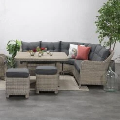 Garden Impressions Milwaukee Dininglounge Geflecht/Spun Polyester Vintage Willow/Reflex Black 13 Garden Impressions Milwaukee Dininglounge Geflecht/Spun Polyester Vintage Willow/Reflex Black -GartenMöbelPro Verkäufe garden impressions milwaukee loungeecke 4 teilig geflecht 3