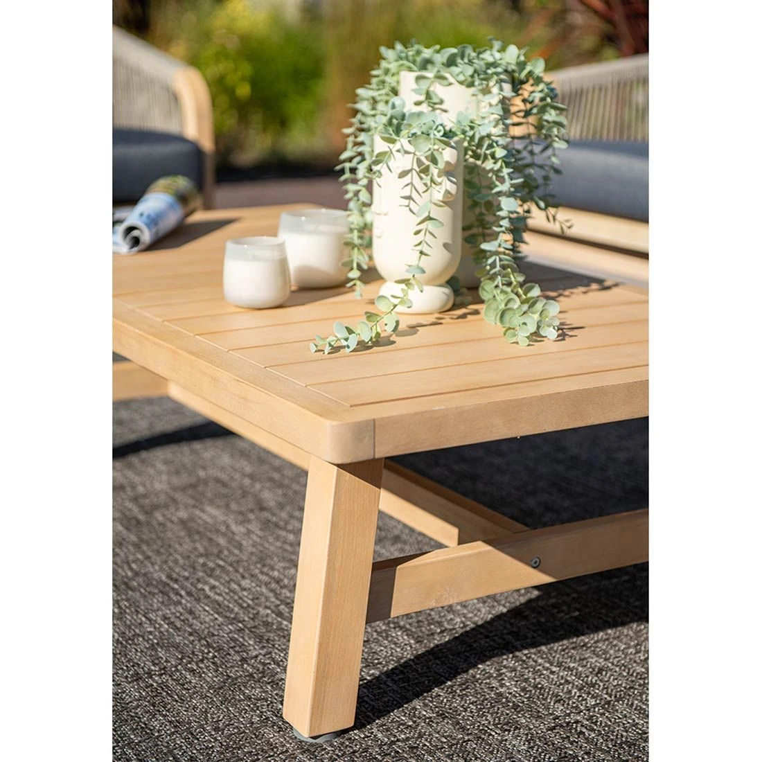 Garden Impressions Santos Loungeset 4-tlg. Akazie/Polster Akazie White Wash/Anthrazit 12 Garden Impressions Santos Loungeset 4-tlg. Akazie/Polster Akazie White Wash/Anthrazit – Bild 10