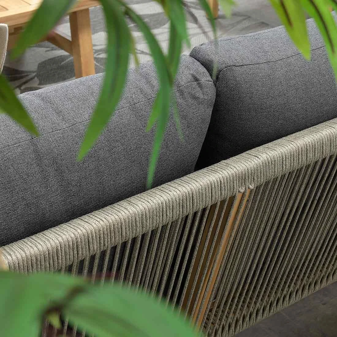 Garden Impressions Santos Loungeset 4-tlg. Akazie/Polster Akazie White Wash/Anthrazit 5 Garden Impressions Santos Loungeset 4-tlg. Akazie/Polster Akazie White Wash/Anthrazit – Bild 3
