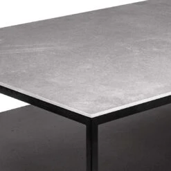 GRADEL Frame Alex 2 Loungetisch 100x60cm Eisen/Keramik Schwarz/Betongrau -GartenMöbelPro Verkäufe gradel frame alex 2 loungetisch 100x60cm eisen keramik schwarz betongrau 1307595 2