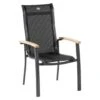 Hartman Alice Stapelsessel Aluminium/Textilene Xerix 1 Hartman Alice Stapelsessel Aluminium/Textilene Xerix -GartenMöbelPro Verkäufe hartman alice stapelsessel aluminium textilene xerix schwarz mit teak armlehnen 1