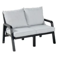 Hartman Ibiza Gartenbank 120 Cm Kunststoff/Olefin Anthrazit/Hellgrau -GartenMöbelPro Verkäufe hartman ibiza 2 sitzer bank 120 cm kunststoff olefin 1429134 2