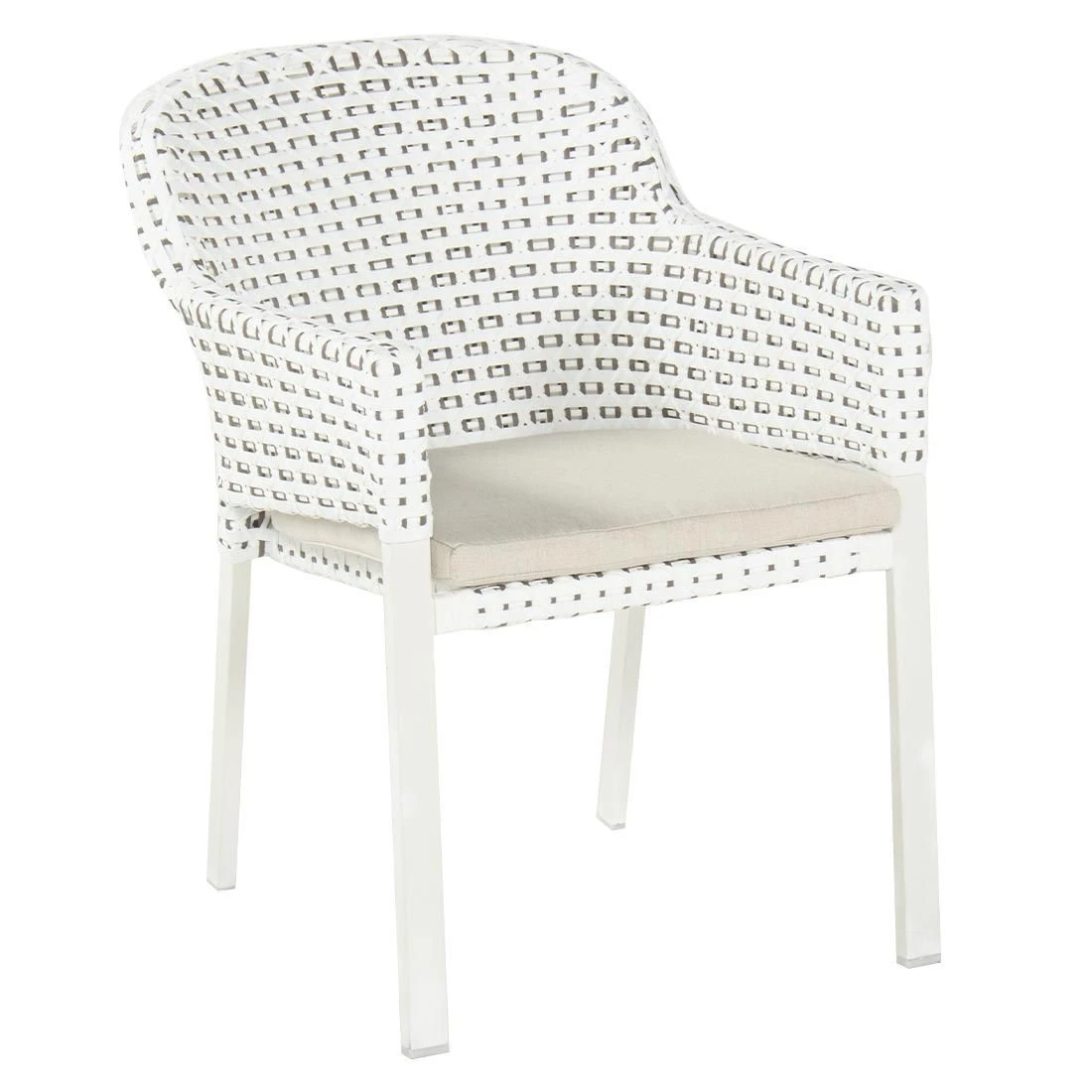 Hartman Kelly Gartensessel Aluminium/Rope Weiß/Moccacino 3 Hartman Kelly Gartensessel Aluminium/Rope Weiß/Moccacino