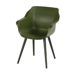 Hartman Sophie Studio Gartensessel Aluminium/Kunststoff Carbon Black/Moss Green