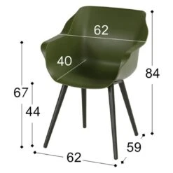 Hartman Sophie Studio Gartensessel Aluminium/Kunststoff Carbon Black/Moss Green -GartenMöbelPro Verkäufe hartman sophie gartensessel aluminium kunststoff moss green 1099618 4