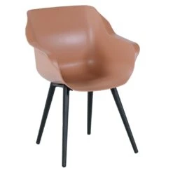 Hartman Sophie Studio Gartensessel Aluminium/Kunststoff Carbon Black/Italian Terra