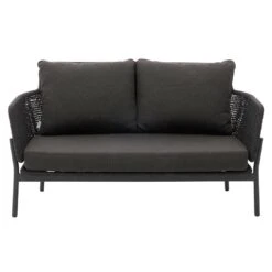 Interliving 7005 Gartenbank Aluminium/Rope/Olefin Anthrazit/Grau -GartenMöbelPro Verkäufe interliving catona 2 sitzersofa aluminium rope olefin 1448054 2