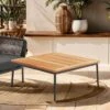 Interliving 7005 Loungetisch 89x89cm Aluminium/Teak Anthrazit/Natur -GartenMöbelPro Verkäufe interliving catona loungetisch 89x89cm aluminium teak 1448076 1