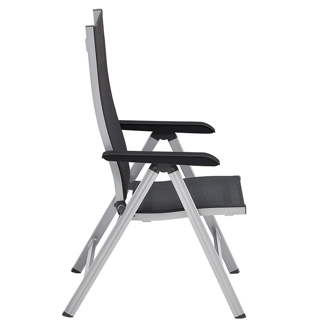 Kettler Basic+ Premium Klappsessel Aluminium/Textilene Silber/Lakritz 9 Kettler Basic+ Premium Klappsessel Aluminium/Textilene Silber/Lakritz – Bild 7