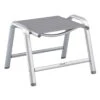 Kettler Cirrus Hocker Aluminium/Textilene Silber/Anthrazitgrau -GartenMöbelPro Verkäufe kettler cirrus gartenhocker silber anthrazit grau 0100303 0000 1