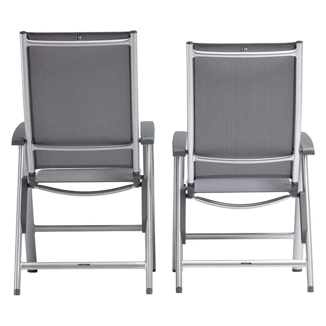 Kettler Cirrus Silver Line Klappsessel Aluminium/Outdoorgewebe Silber/Anthrazitgrau 10 Kettler Cirrus Silver Line Klappsessel Aluminium/Outdoorgewebe Silber/Anthrazitgrau – Bild 8