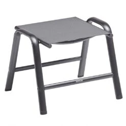 Kettler Cirrus Silver-Line Hocker Aluminium/Outdoorgewebe Anthrazit/Anthrazitgrau