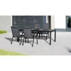 Kettler Cubic Ausziehtisch 150/210x95 Cm Aluminium/HPL Anthrazit/Anthrazit -GartenMöbelPro Verkäufe kettler cubic ausziehtisch 150 210x95 cm aluminium hpl 1369943 6