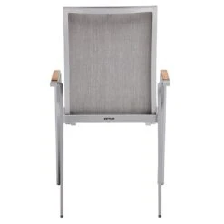 Kettler Diamond Stapelsessel Aluminium/Outdoorgewebe/Teak Silber/Hellgrau -GartenMöbelPro Verkäufe kettler diamond stapelsessel aluminium outdoorgewebe teak 1370053 4