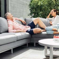 Kettler Ego Ecklounge 2-teilig Aluminium/Sunbrella Silber/Grau Meliert -GartenMöbelPro Verkäufe kettler ego loungeecke 2tlg aluminium sunbrella silber flanelle 1005062 11