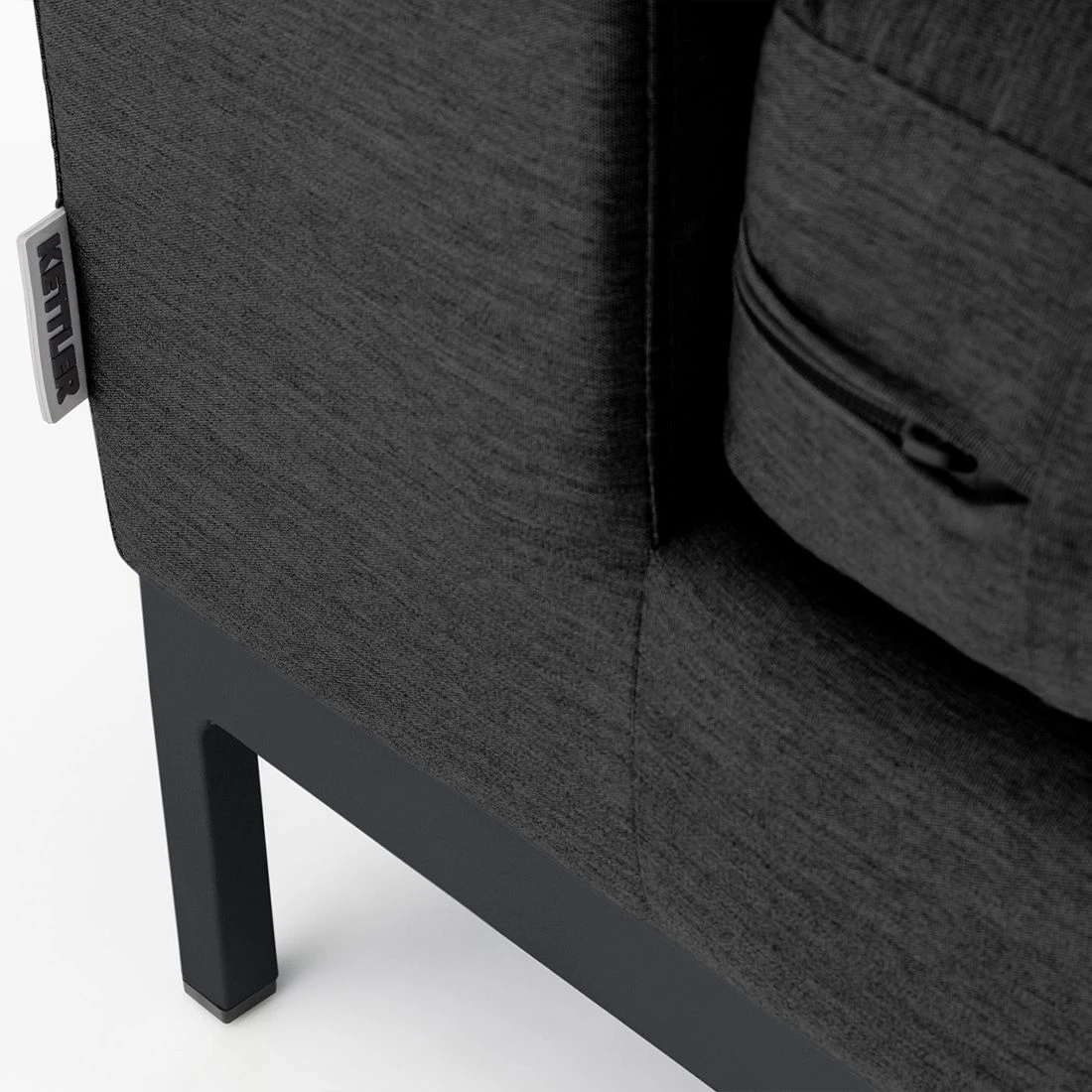 Kettler Ego Modular Mittelmodul Aluminium/Sunbrella® Anthrazit/Sooty 4 Kettler Ego Modular Mittelmodul Aluminium/Sunbrella® Anthrazit/Sooty – Bild 2