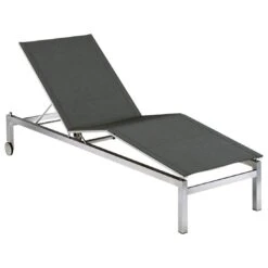 Kettler Feel Gartenliege Edelstahl/Textilene Grau Meliert -GartenMöbelPro Verkäufe kettler feel gartenliege 203cm edelstahl textilene grau meliert 1005282 1