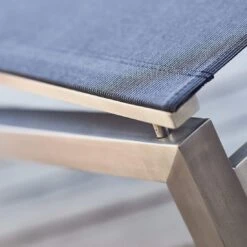 Kettler Feel Gartenliege Edelstahl/Textilene Grau Meliert -GartenMöbelPro Verkäufe kettler feel gartenliege 203cm edelstahl textilene grau meliert 1005282 7