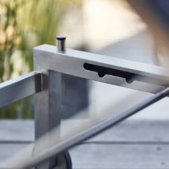 Kettler Feel Gartenliege Edelstahl/Textilene Grau Meliert -GartenMöbelPro Verkäufe kettler feel gartenliege 203cm edelstahl textilene grau meliert 1005282 8