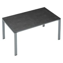 Kettler Float Gartentisch 140x70cm Aluminium/Dekton Silber/Fossil-Natur -GartenMöbelPro Verkäufe kettler float gartentisch 140x70cm aluminium hpl 1495970 2