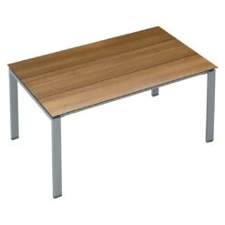 Kettler Float Gartentisch 220x95cm Aluminium/HPL Silber/Teak-Optik Mit Fräsung -GartenMöbelPro Verkäufe kettler float gartentisch 220x95cm aluminium hpl 1496454 2