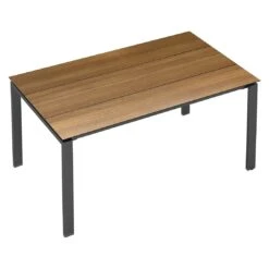 Kettler Float Gartentisch 220x95cm Aluminium/HPL Anthrazit/Teak-Optik Mit Fräsung -GartenMöbelPro Verkäufe kettler float gartentisch 220x95cm aluminium hpl 1496949 2
