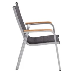 Kettler Granada T Pad Stapelsessel Aluminium/Outdoorgewebe Silber/Anthrazit Meliert -GartenMöbelPro Verkäufe kettler granada t pad stapelsessel alu outdoorgewebe 1369371 4