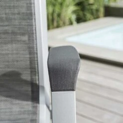 Kettler Forma II Stapelsessel Aluminium/Textilene Silber/Graphit -GartenMöbelPro Verkäufe kettler hks forma ii stapelsessel aluminium textilen 10