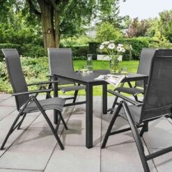 Kettler Legato Curve Klappsessel Aluminium/Textilene Anthrazit -GartenMöbelPro Verkäufe kettler legato curve multipositionssessel aluminium textilen 2