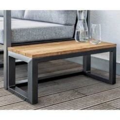 Kettler Ocean Skid Beistelltisch Aluminium/Teak Anthrazit/Teak -GartenMöbelPro Verkäufe kettler ocean beistelltisch aluminium teak anthrazit teak 1183416 2