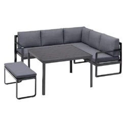 Kettler Ocean Casual Dining Loungeecke Aluminium/Polyester Anthrazit/Grau 12 Kettler Ocean Casual Dining Loungeecke Aluminium/Polyester Anthrazit/Grau -GartenMöbelPro Verkäufe kettler ocean casual dining loungeecke inkl kissen anthrazit grau 1271581 3
