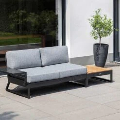 Kettler Ocean Skid Platform Gartensofa Mit Loungetisch Alu/Olefin Anthrazit/Hellgrau -GartenMöbelPro Verkäufe kettler ocean skid 2 sitzer lounge mit tisch 70x70cm 1395870 1
