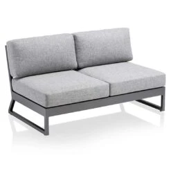 Kettler Ocean Skid Platform Gartensofa Mit Loungetisch Alu/Olefin Anthrazit/Hellgrau -GartenMöbelPro Verkäufe kettler ocean skid 2 sitzer lounge mit tisch 70x70cm 1395870 2