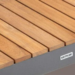 Kettler Ocean Skid Platform Gartensofa Mit Loungetisch Alu/Olefin Anthrazit/Hellgrau -GartenMöbelPro Verkäufe kettler ocean skid 2 sitzer lounge mit tisch 70x70cm 1395870 4