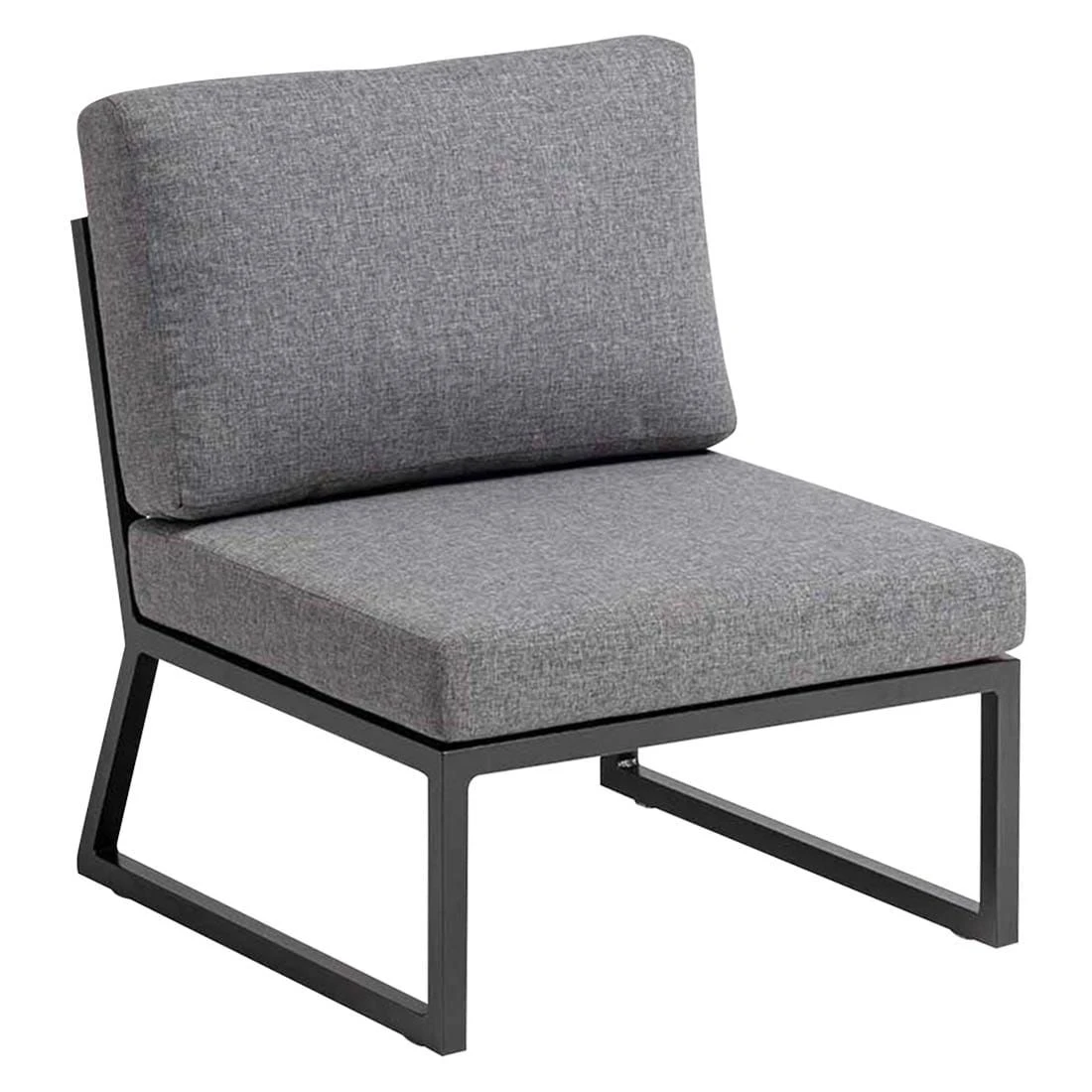 Kettler Ocean Skid Dininglounge 8-tlg. Aluminium/Olefin Anthrazit/Hellgrau Meliert 6 Kettler Ocean Skid Dininglounge 8-tlg. Aluminium/Olefin Anthrazit/Hellgrau Meliert – Bild 4