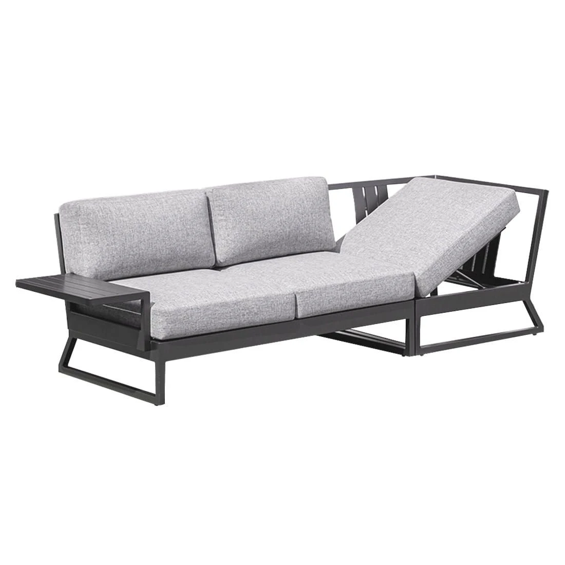 Kettler Ocean Skid Platform Gartensofa Mit Ablage Aluminium/Olefin Anthrazit 5 Kettler Ocean Skid Platform Gartensofa Mit Ablage Aluminium/Olefin Anthrazit – Bild 3