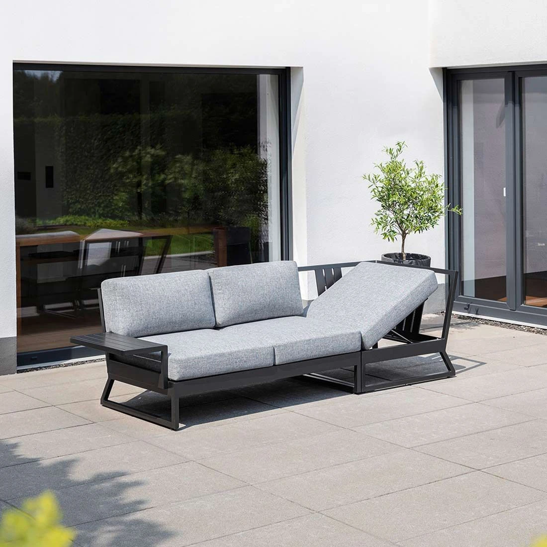 Kettler Ocean Skid Platform Gartensofa Mit Ablage Aluminium/Olefin Anthrazit 16 Kettler Ocean Skid Platform Gartensofa Mit Ablage Aluminium/Olefin Anthrazit – Bild 14