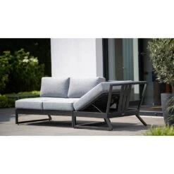 Kettler Ocean Skid Platform Ecklounge 5-tlg. Mit Ablage Aluminium/Olefin Anthrazit -GartenMöbelPro Verkäufe kettler ocean skid loungeset 5 tlg mit tisch 61x27x24cm 1393461 2
