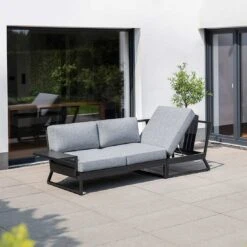 Kettler Ocean Skid Platform Ecklounge 5-tlg. Mit Ablage Aluminium/Olefin Anthrazit -GartenMöbelPro Verkäufe kettler ocean skid loungeset 5 tlg mit tisch 61x27x24cm 1393461 3