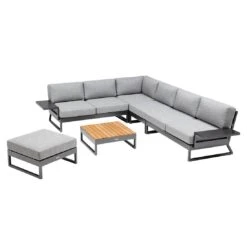 Kettler Ocean Skid Platform Ecklounge 8-tlg. Alu/Olefin Anthrazit -GartenMöbelPro Verkäufe kettler ocean skid loungeset 8 tlg mit loungetisch 1393483 1