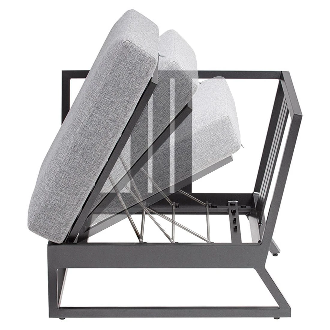 Kettler Ocean Skid Platform Ecklounge 9-tlg. Aluminium/Olefin Anthrazit 10 Kettler Ocean Skid Platform Ecklounge 9-tlg. Aluminium/Olefin Anthrazit – Bild 8