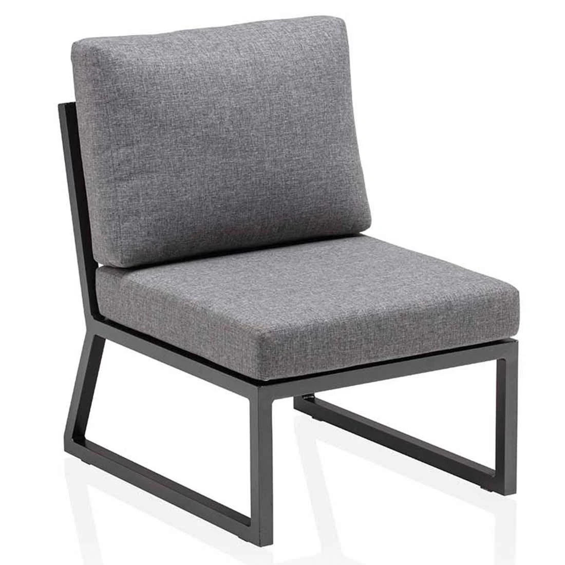 Kettler Ocean Skid City Line Mittelmodul Aluminium/Olefin Anthrazit/Hellgrau Meliert 5 Kettler Ocean Skid City Line Mittelmodul Aluminium/Olefin Anthrazit/Hellgrau Meliert – Bild 3