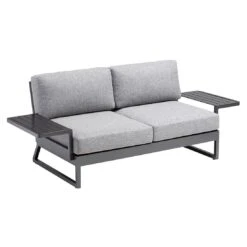 Kettler Ocean Skid Platform Gartensofa Aluminium/Olefin Anthrazit/Grau Meliert -GartenMöbelPro Verkäufe kettler ocean skid platform 2 sitzer lounge alu olefin 1368931 6