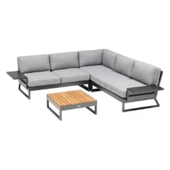 Kettler Ocean Skid Platform Gartensofa Aluminium/Olefin Anthrazit/Grau Meliert -GartenMöbelPro Verkäufe kettler ocean skid platform 2 sitzer lounge alu olefin 1368931 7