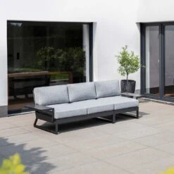 Kettler Ocean Skid Platform Gartensofa Aluminium/Olefin Anthrazit/Grau Meliert -GartenMöbelPro Verkäufe kettler ocean skid platform 2 sitzer lounge alu olefin 1368931 9